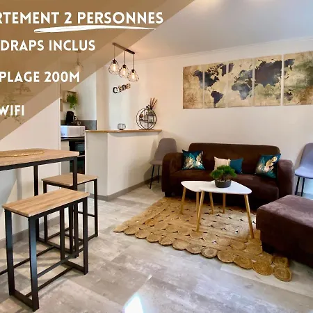 L'air Marin - 2min - Hyper Centre - Cosy Apartment